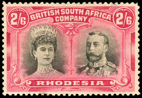 SG 157 2s6d black and rose-carmine, mint