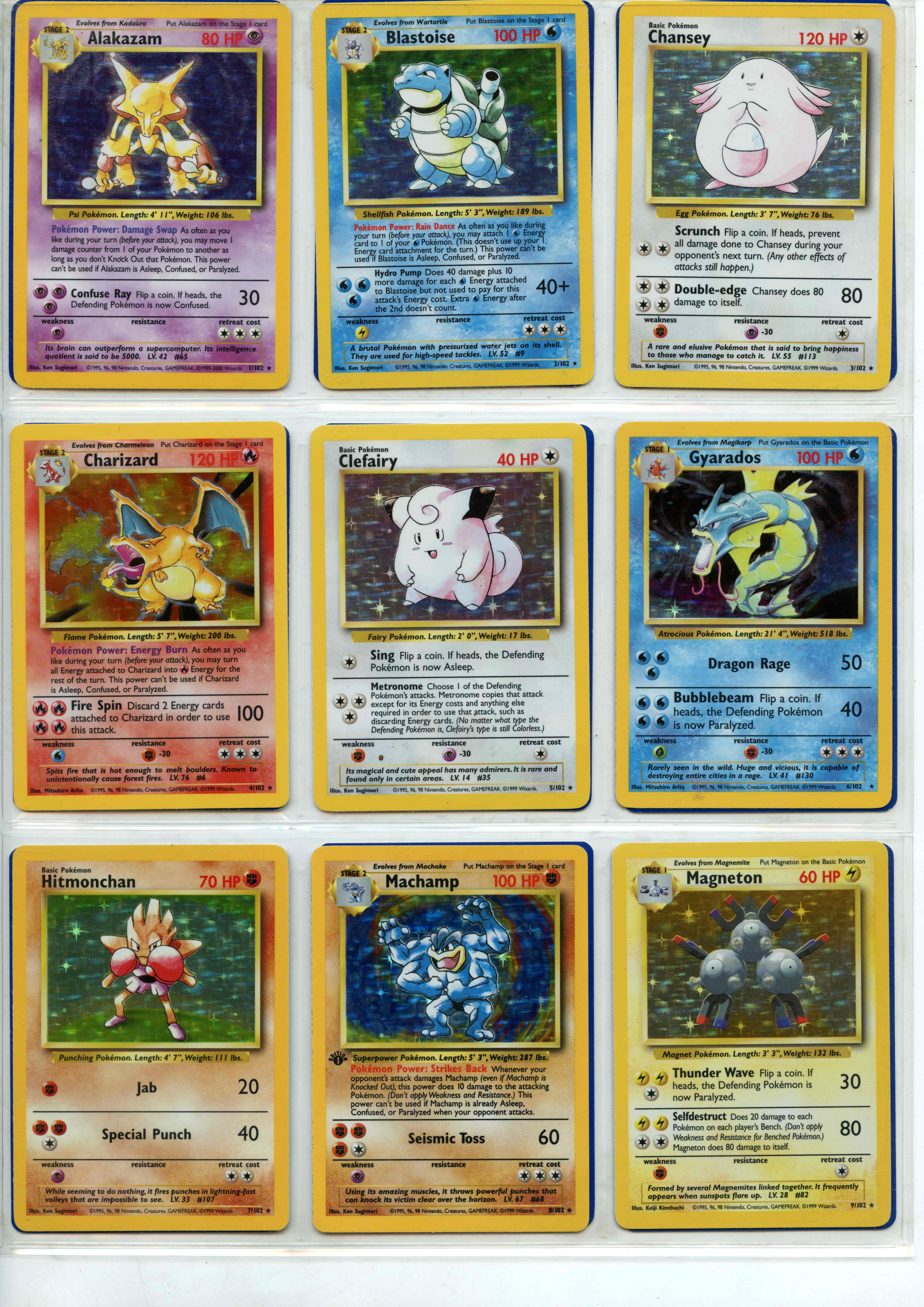Pokemon TCG - Base Set Unlimited - Complete Set 102/102