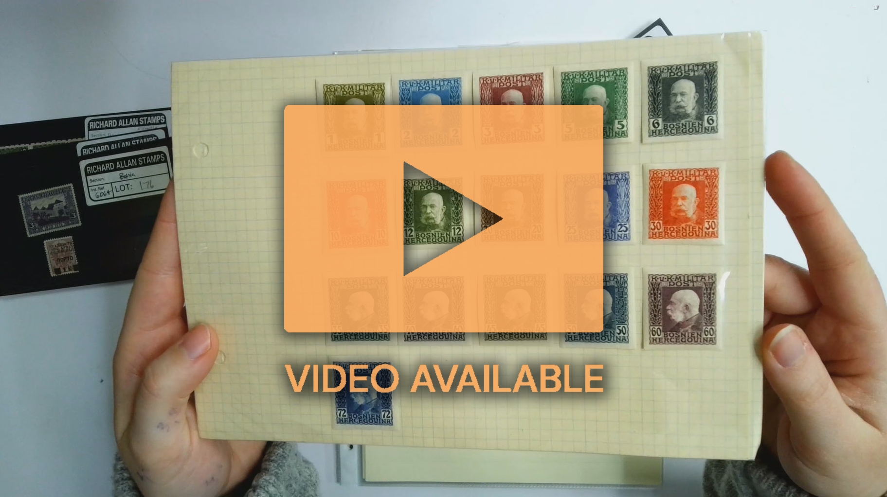 Bosnia Herzegovina 1890-1910s  stamp varieties and proofs group