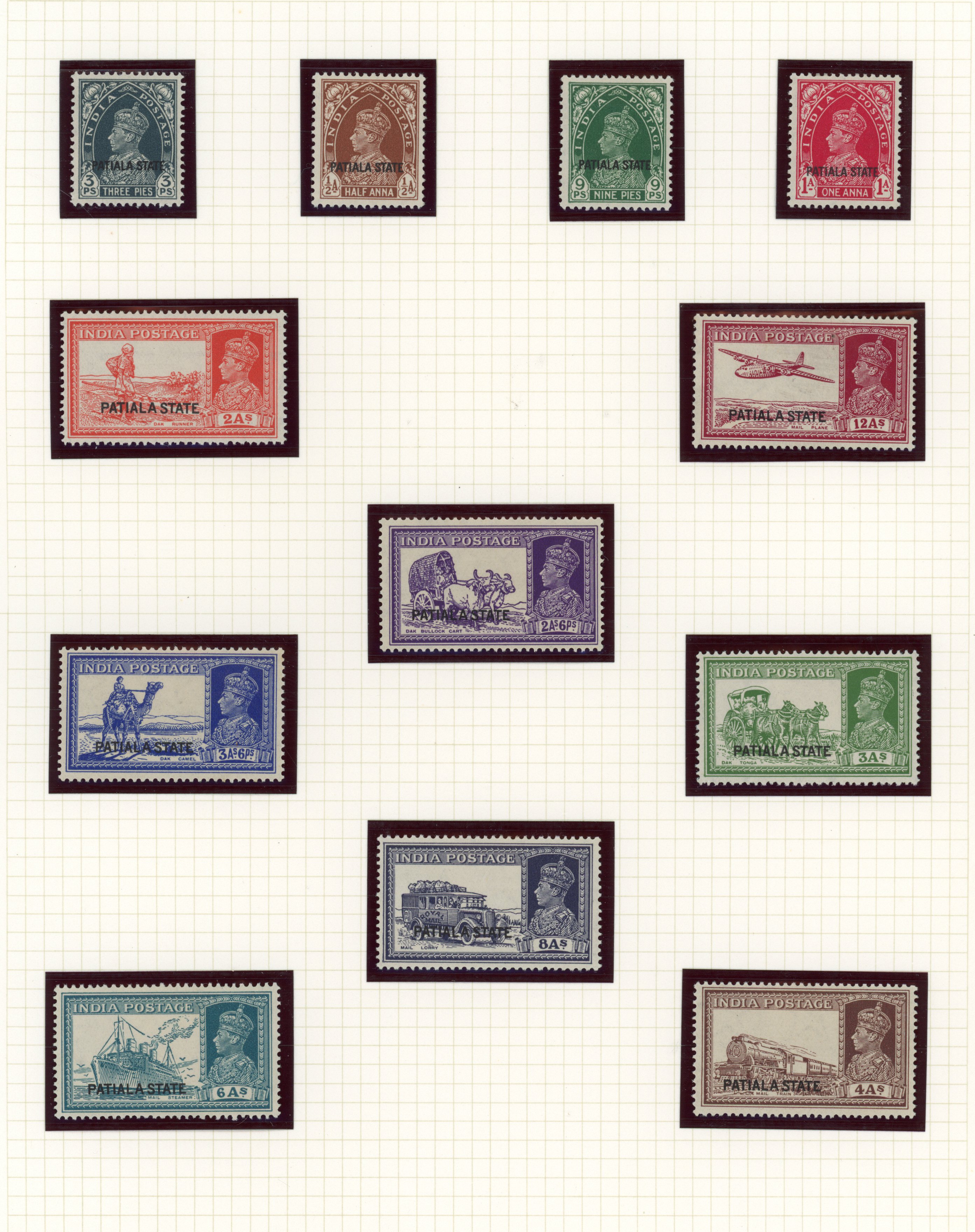 ICS Patiala KGVI mint collection
