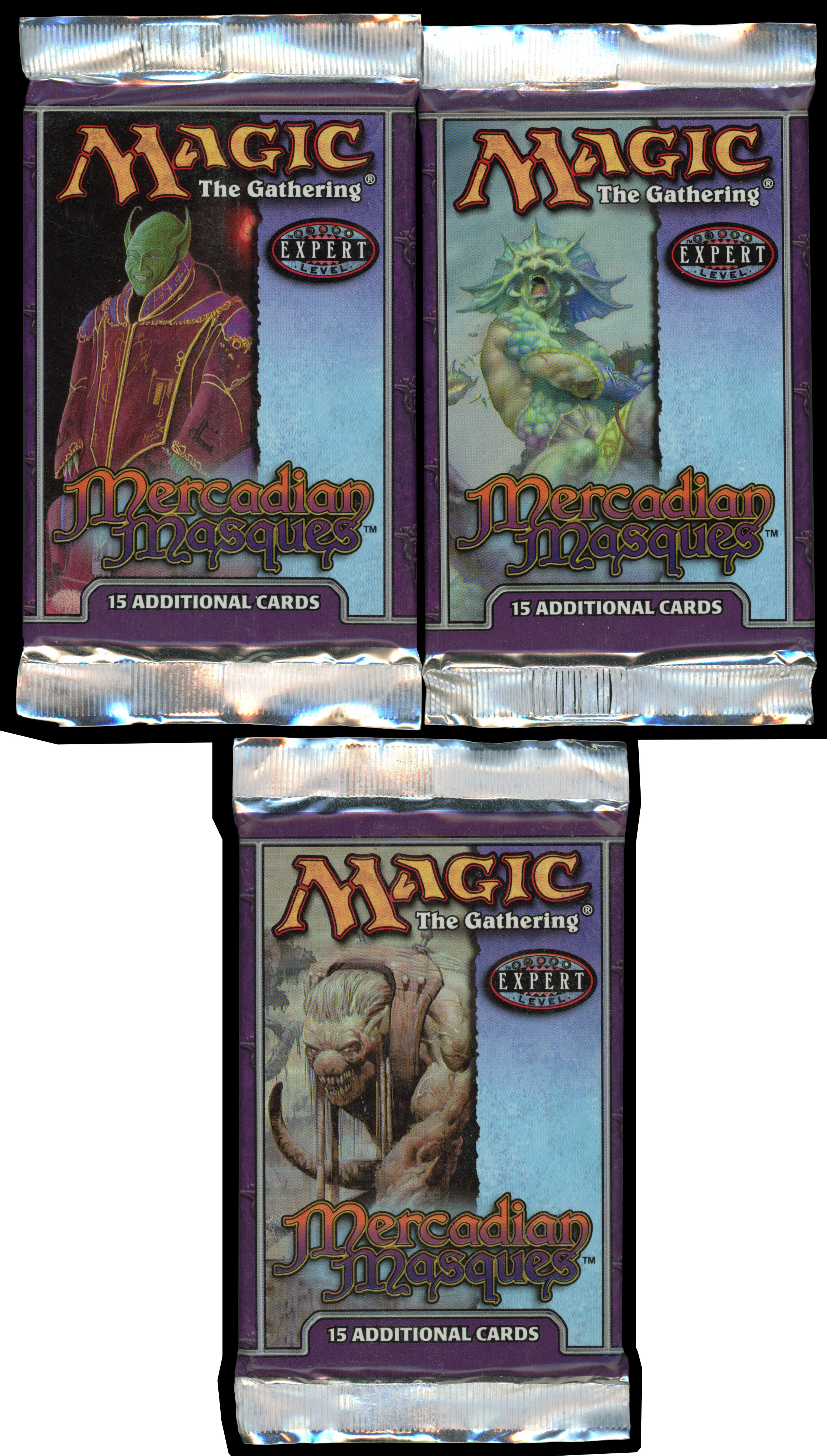 Magic The Gathering - 3x Mercadian Masques Sealed Booster Packs 
