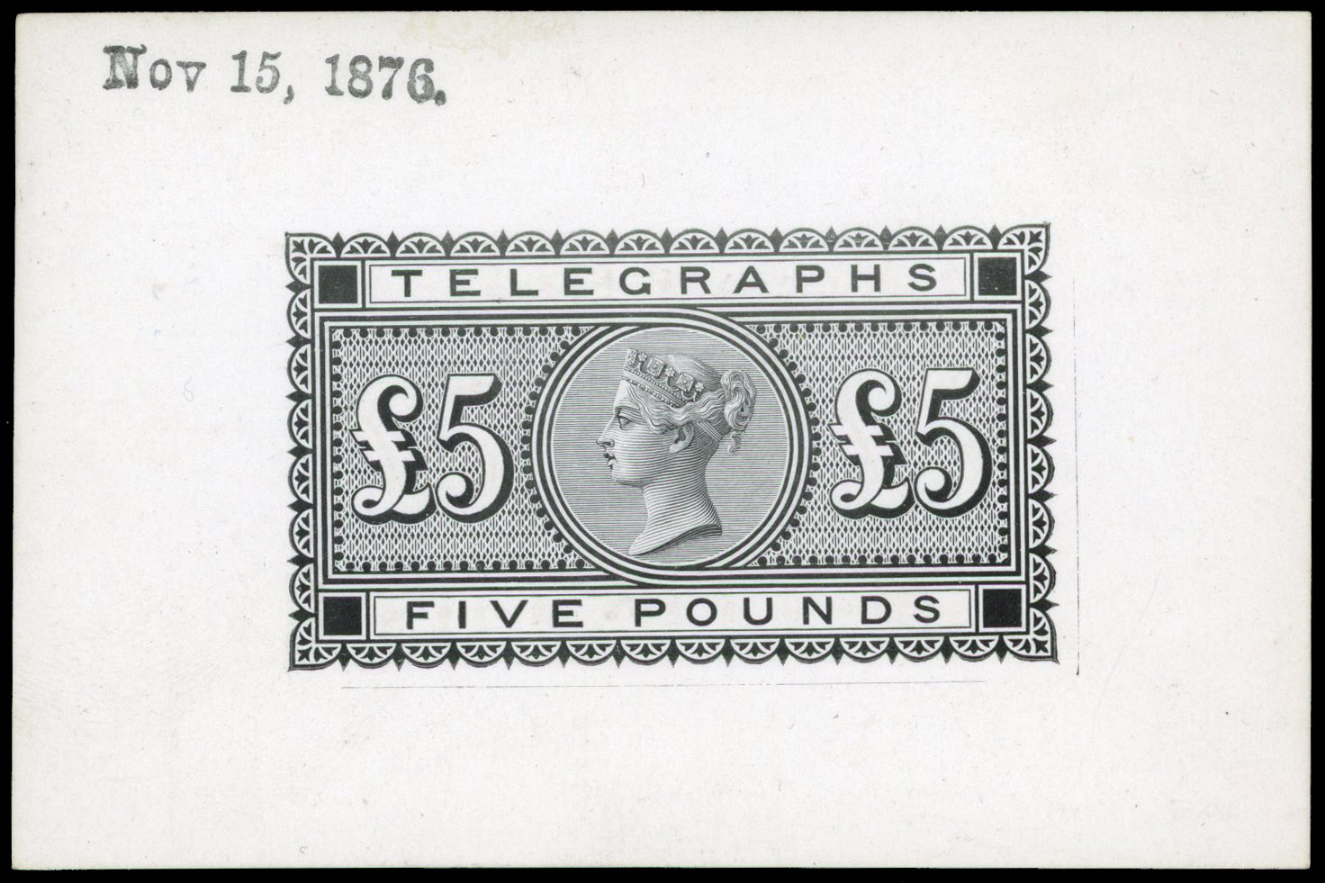 Great Britain SG T18, Spec. L236var die proof