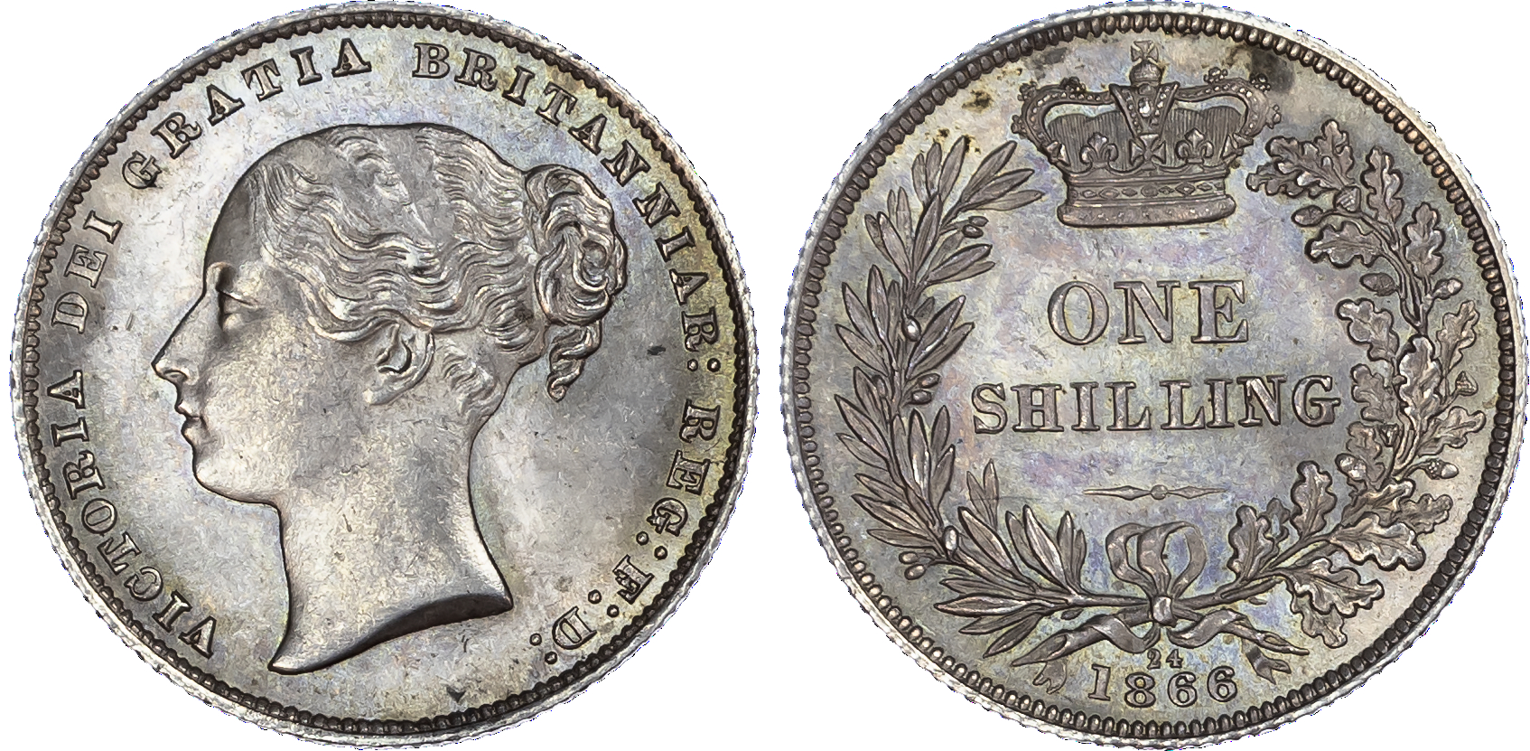 Victoria (1837-1901), Shilling, 1866
