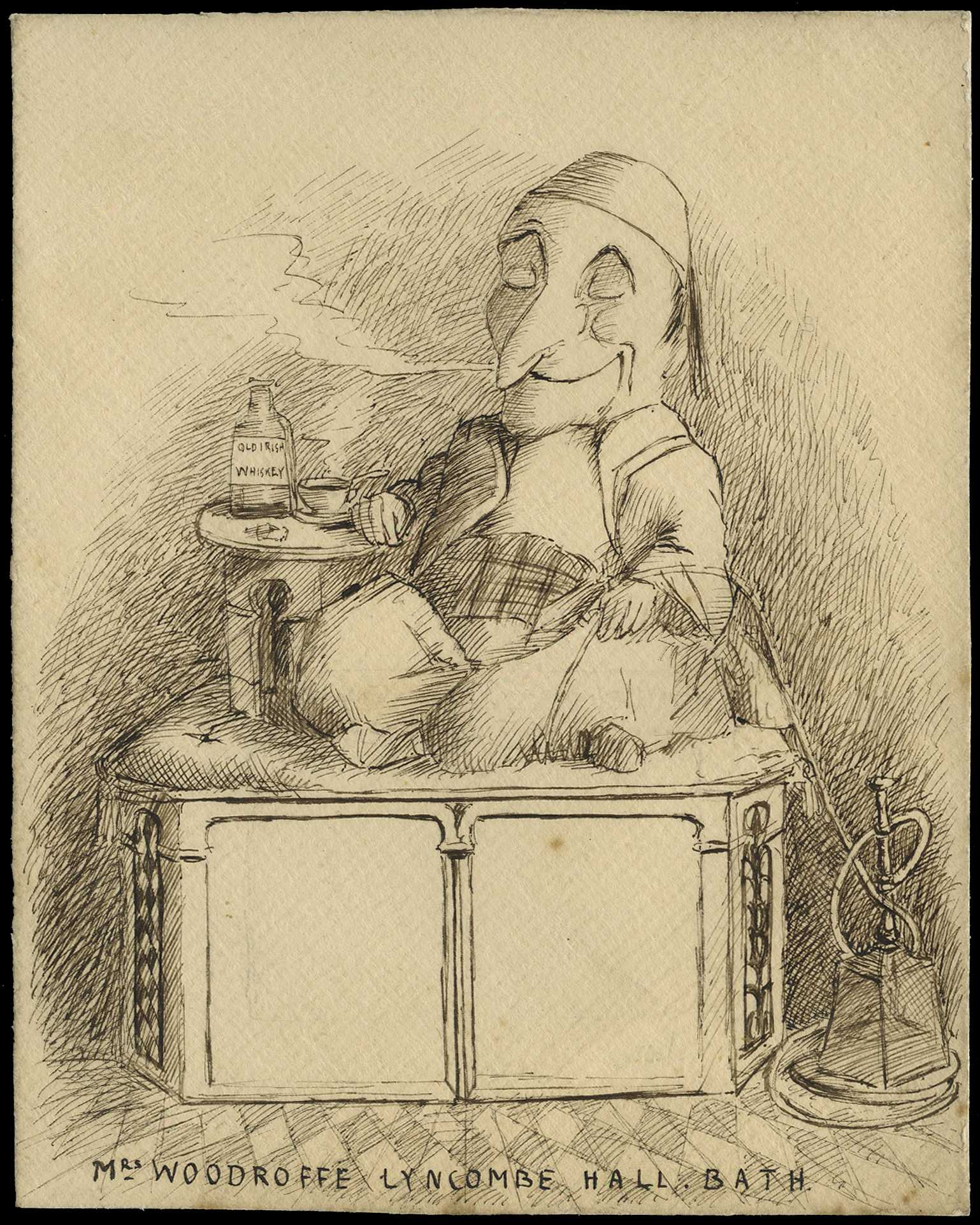 1890 (c) superbly executed hand-drawn...