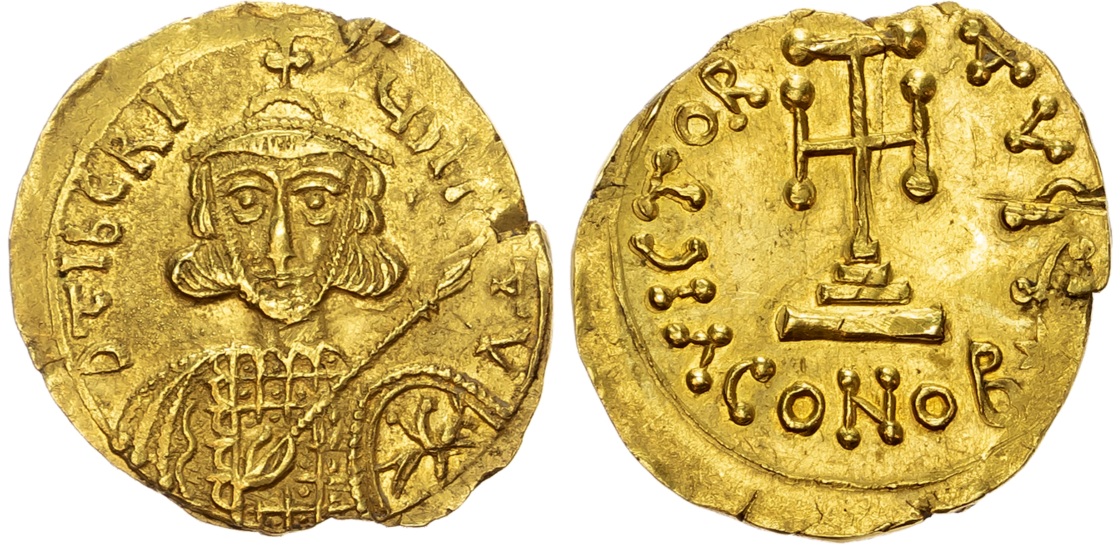 Tiberius III Apsimar (AD 698-705) AV Solidus, Naples, 3.84g. 