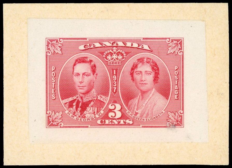 (Consolidated into R2000767/17) Canada 1937 KGVI Coronation 3c die proof
