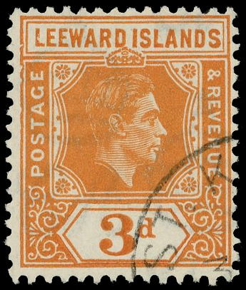 Leeward Islands SG 107ab used