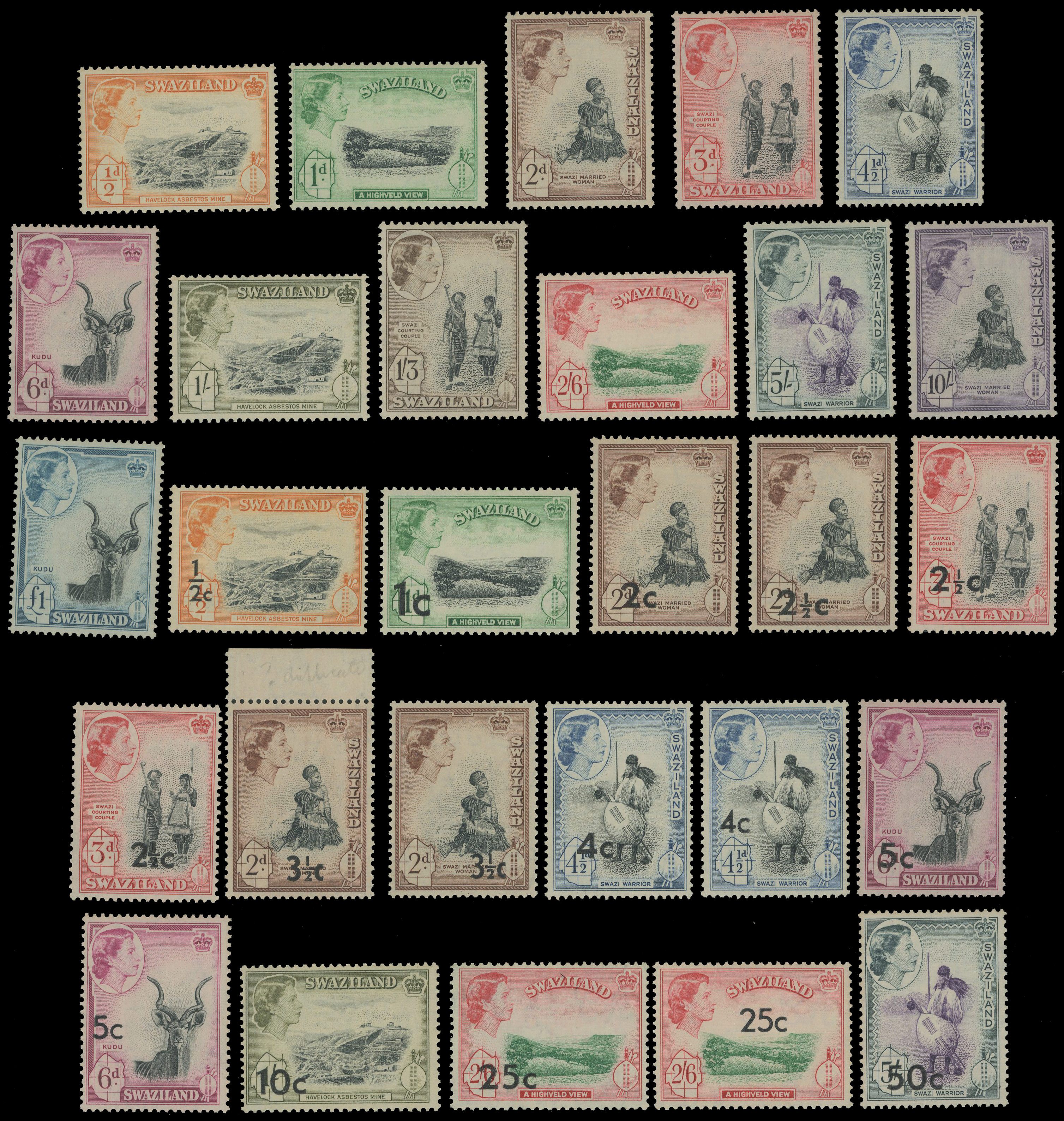 Swaziland QE II collection mint