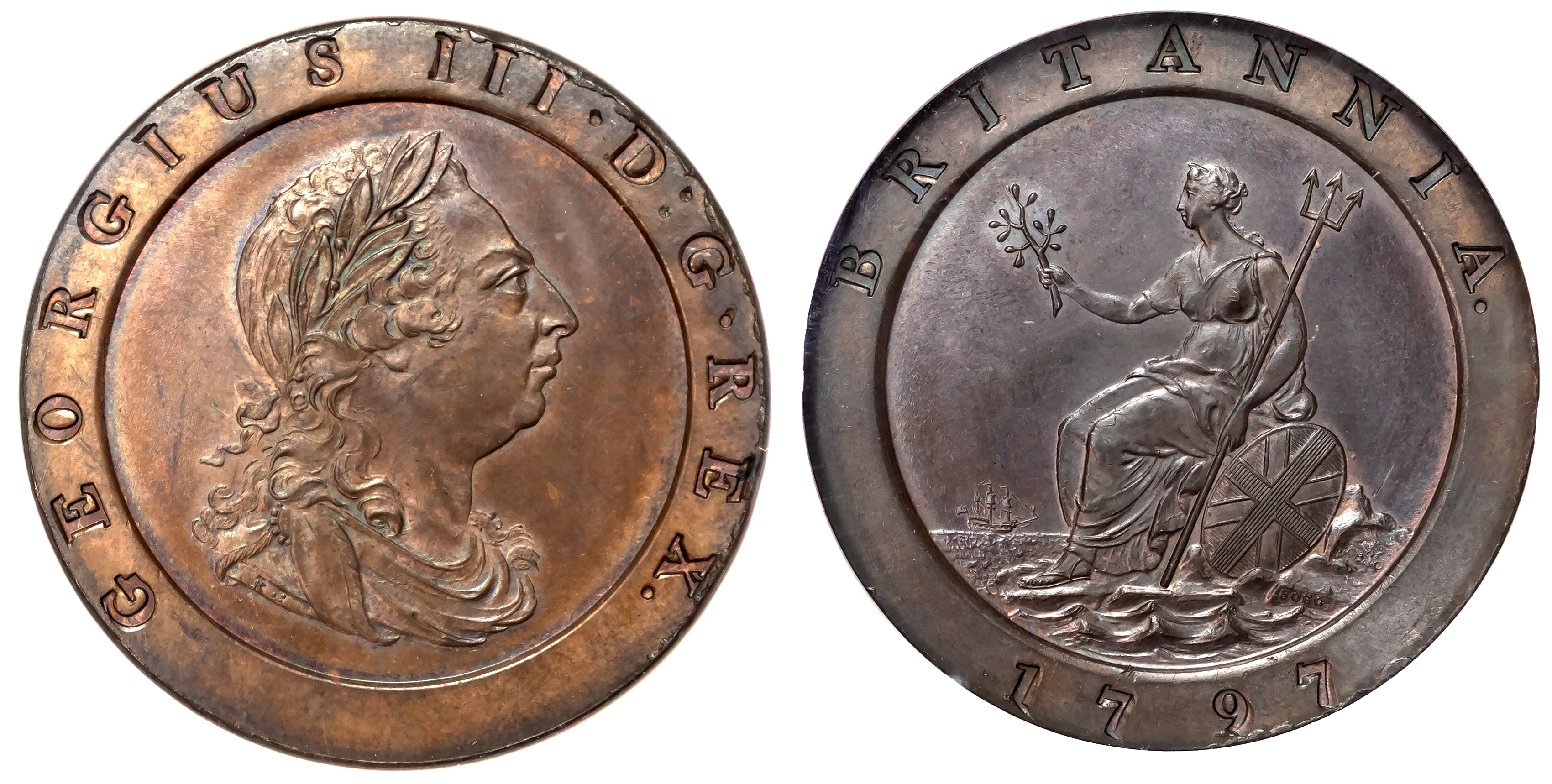 George III (1760-1820), Twopence, 1797.