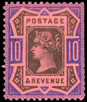 Great Britain Jubilee 10d colour trial SG 210var