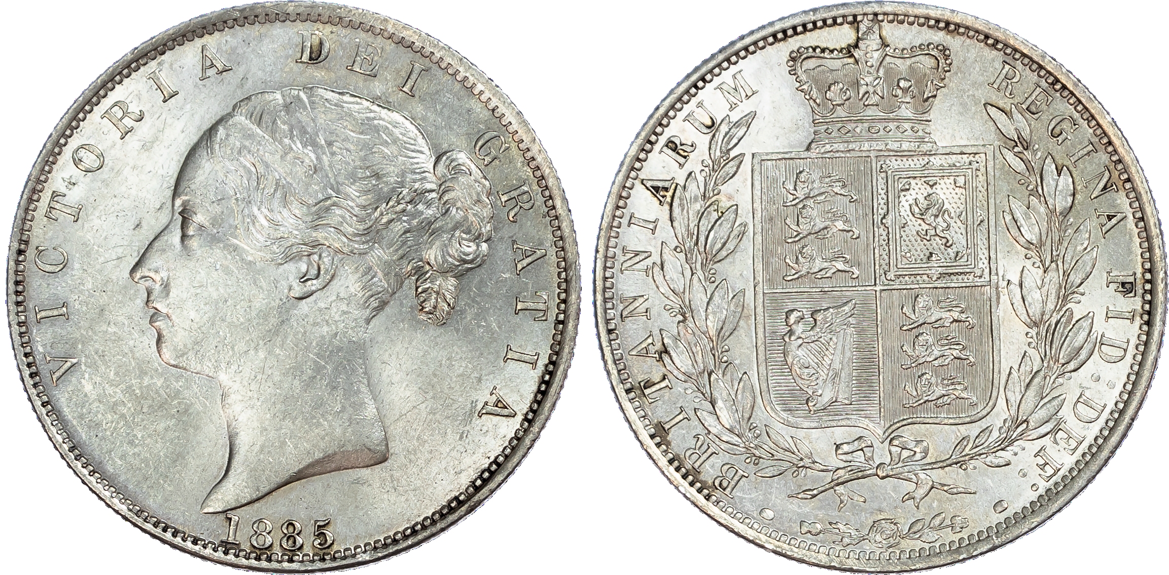 Victoria (1837-1901), Halfcrown, 1885