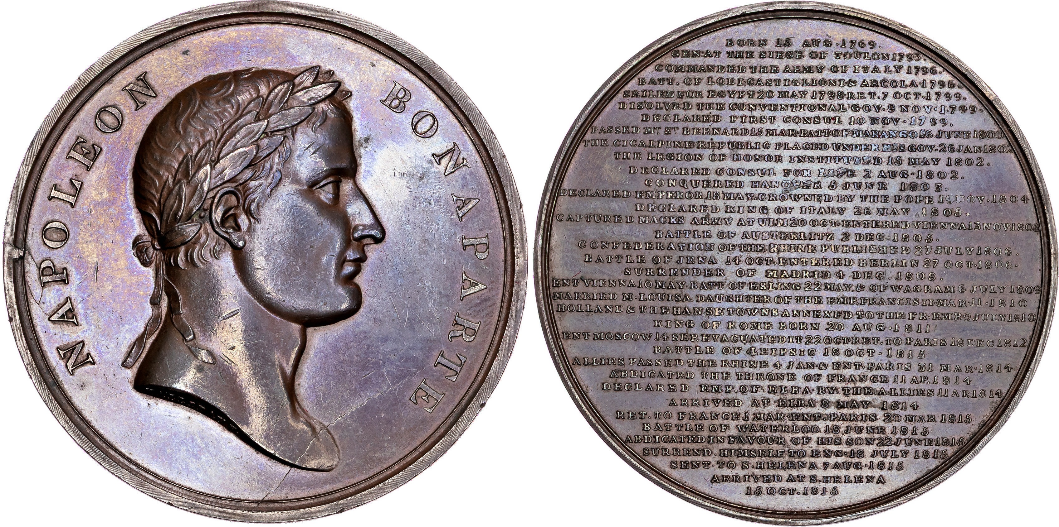France, Louis XVIII (Restored) 1814-1824, Napoleon's Life Career and Exile on St. Helena.