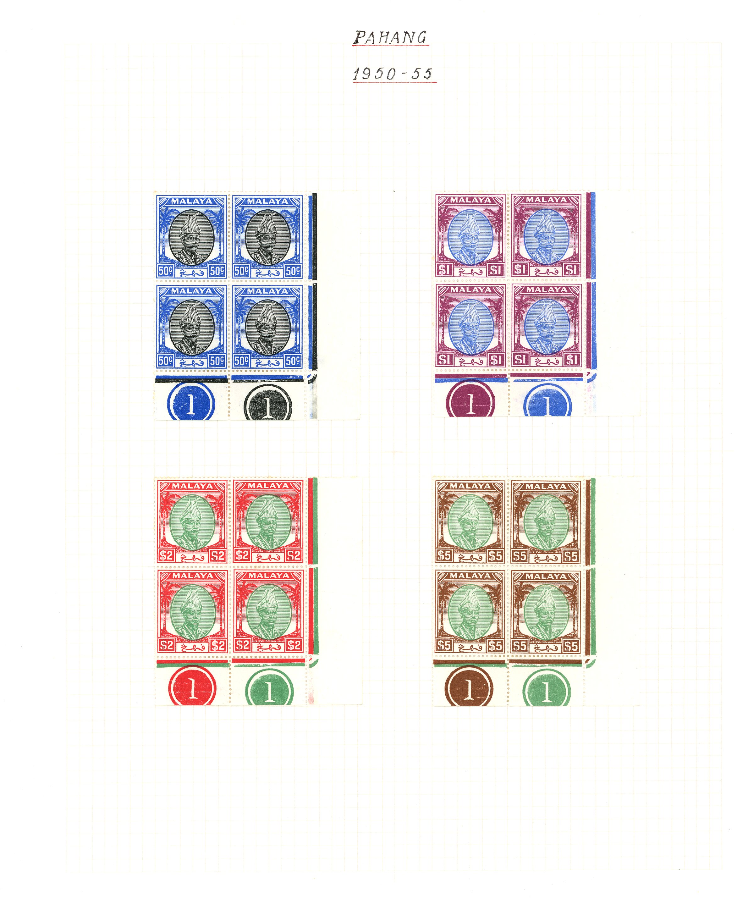 Pahang SG 47/73 mint collection