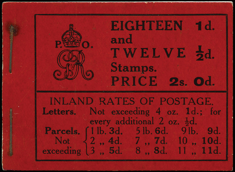 GB 1912  SGBB3 Booklet (Edition 13)