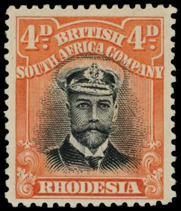 1913-7 4d Head Die I, perf 14. Fine o.g....