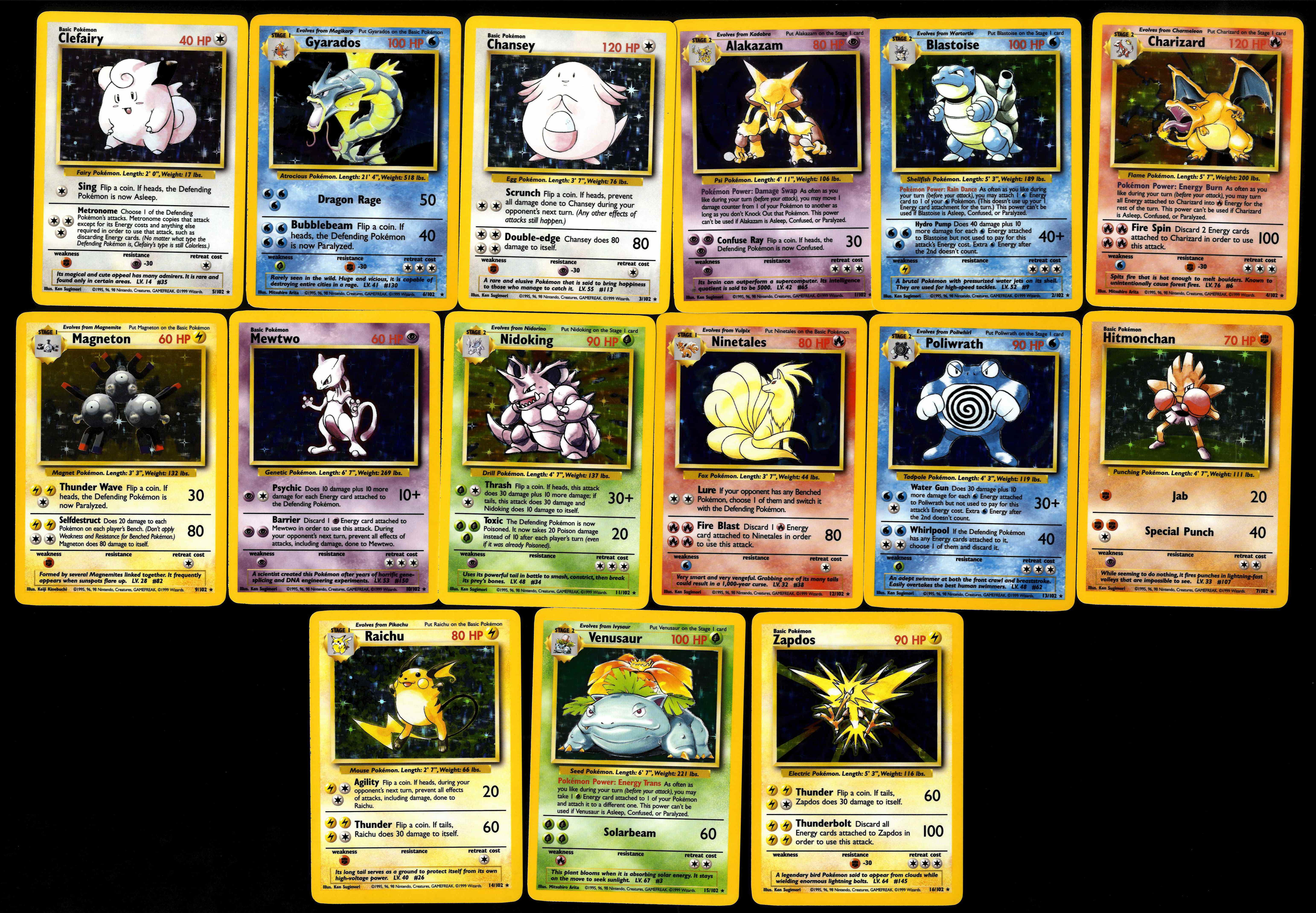 Base Set -  Unlimited & 4th Print - 81/102 cards