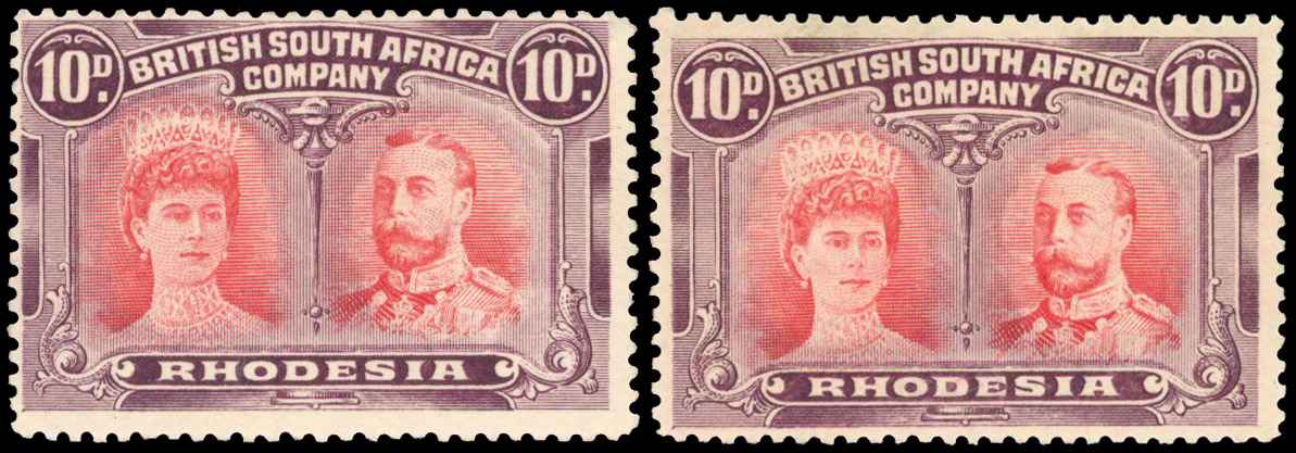 † 10d SG 149 and RSC A mint