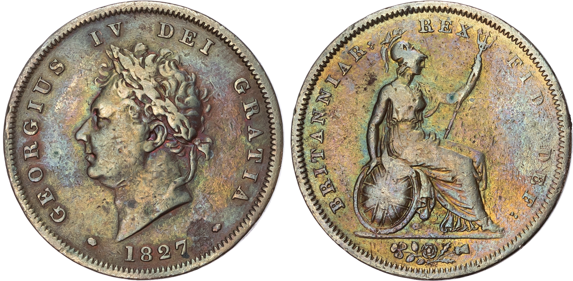 George IV (1820-30), Penny, 1827