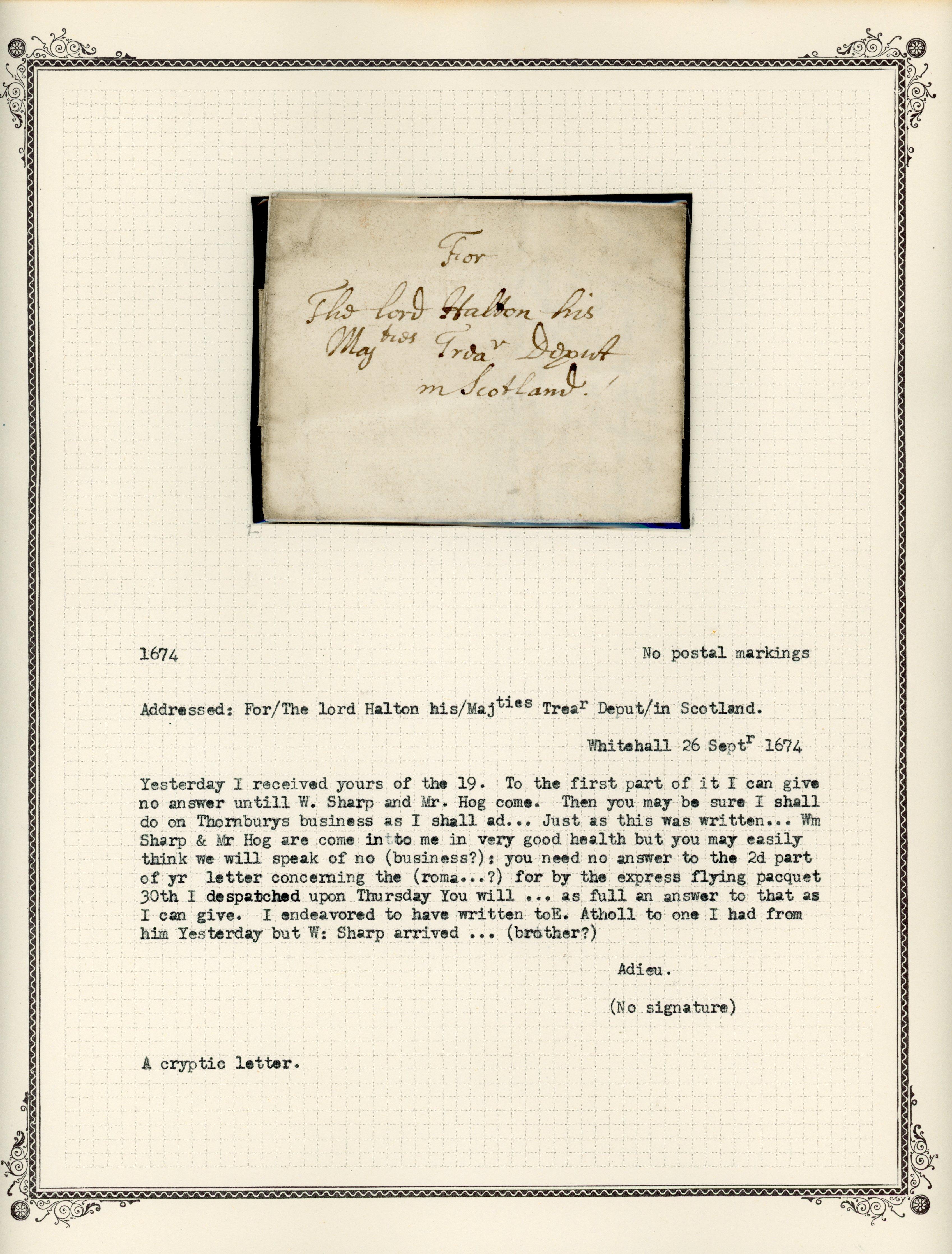GB 1674-1854 stampless selection of twelve entires