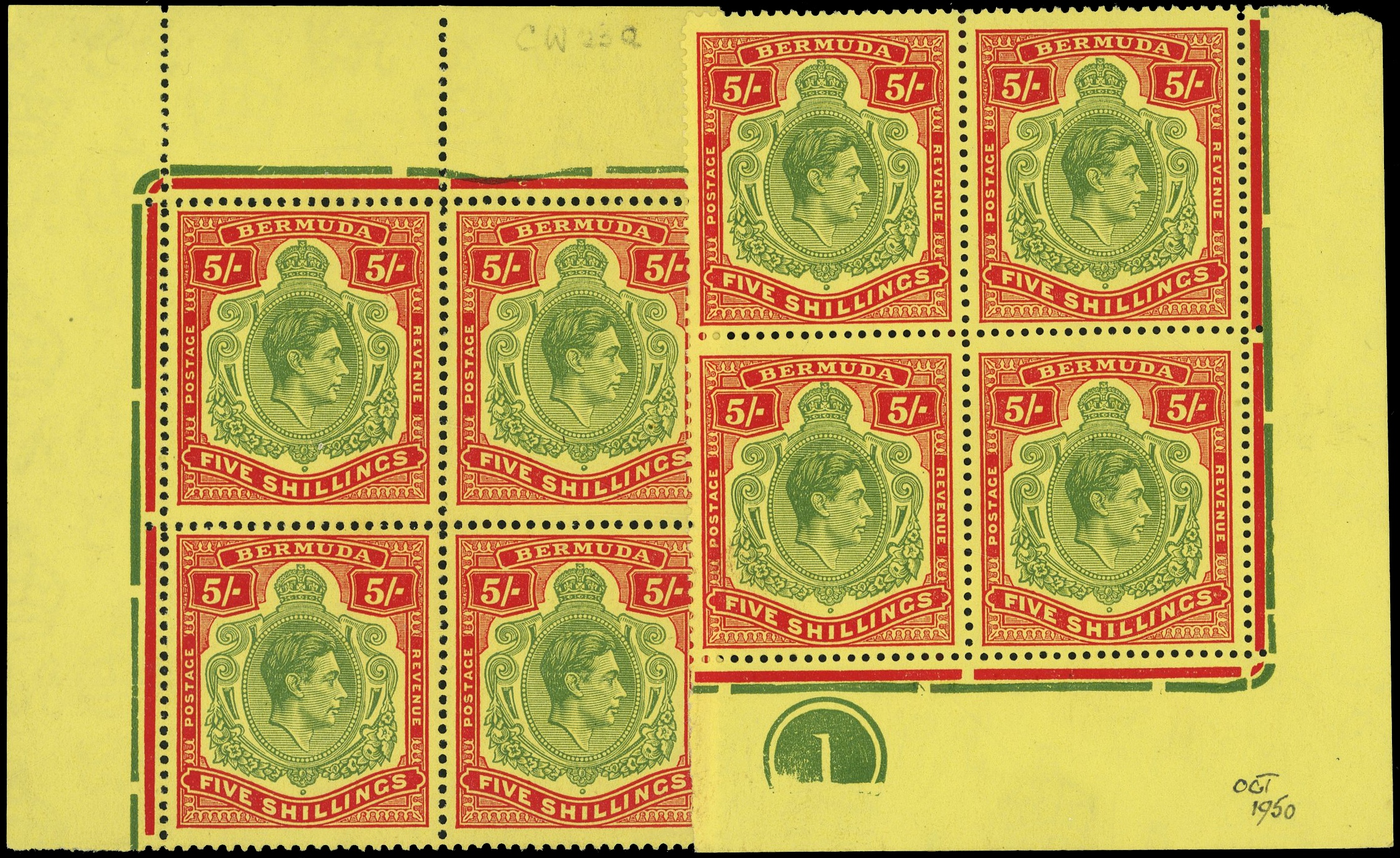 Bermuda SG 118g blocks mint