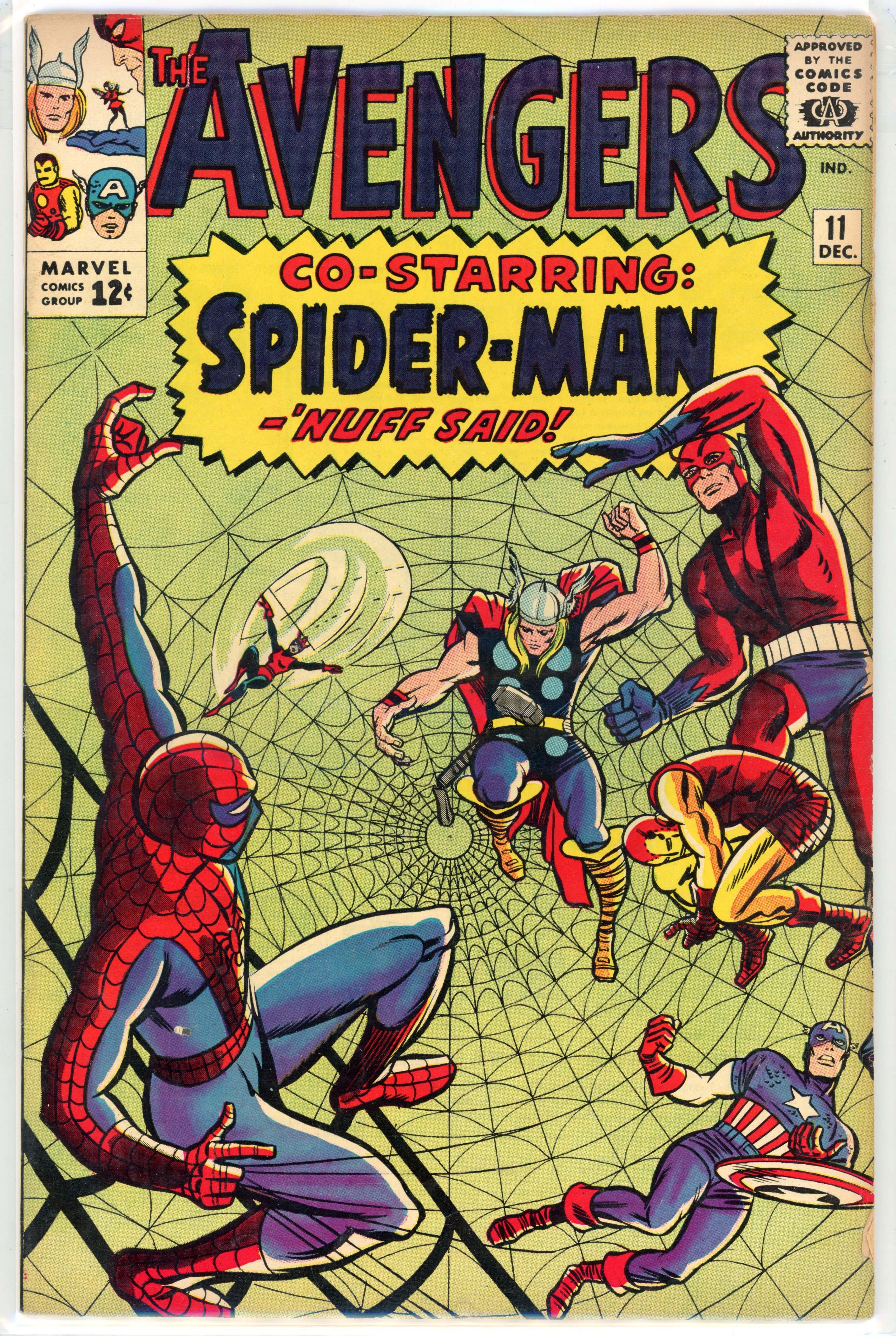 Avengers #11 (Marvel Comics, 1964) Early Spider-Man appearance