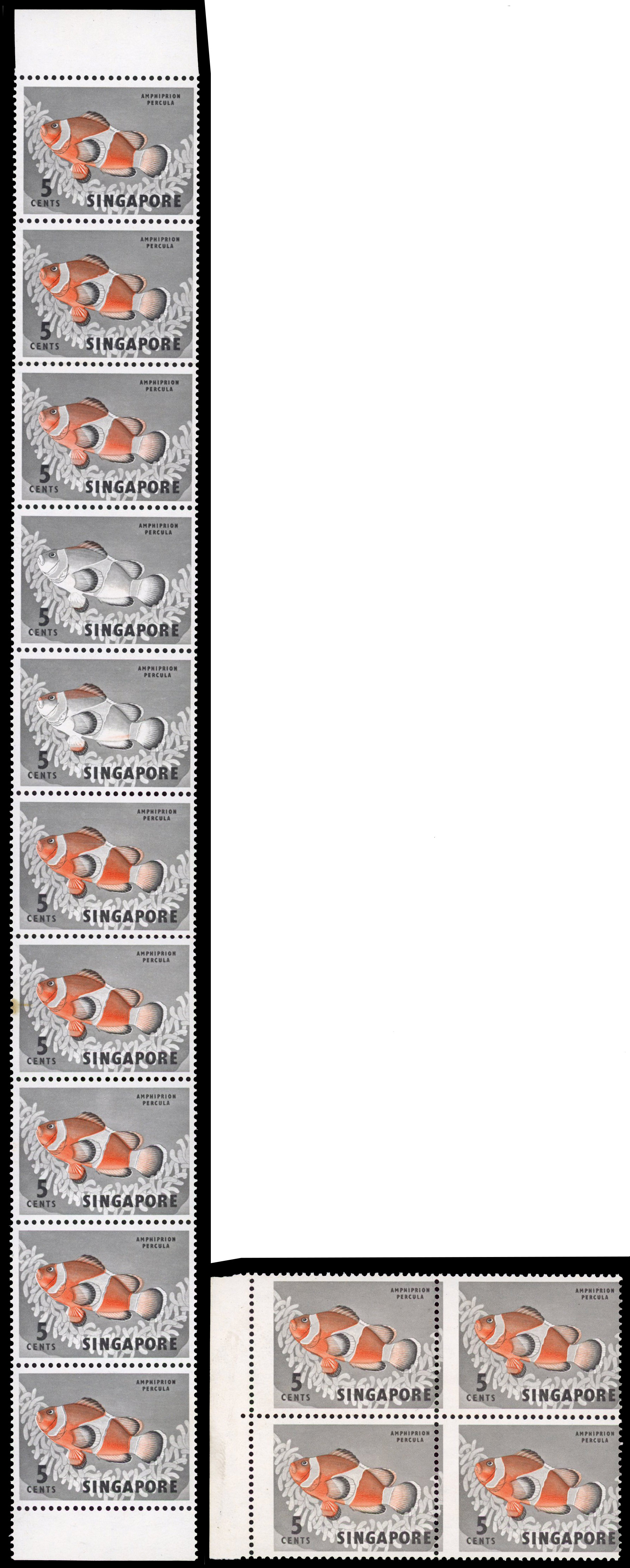 Singapore SG 66 var strip mint