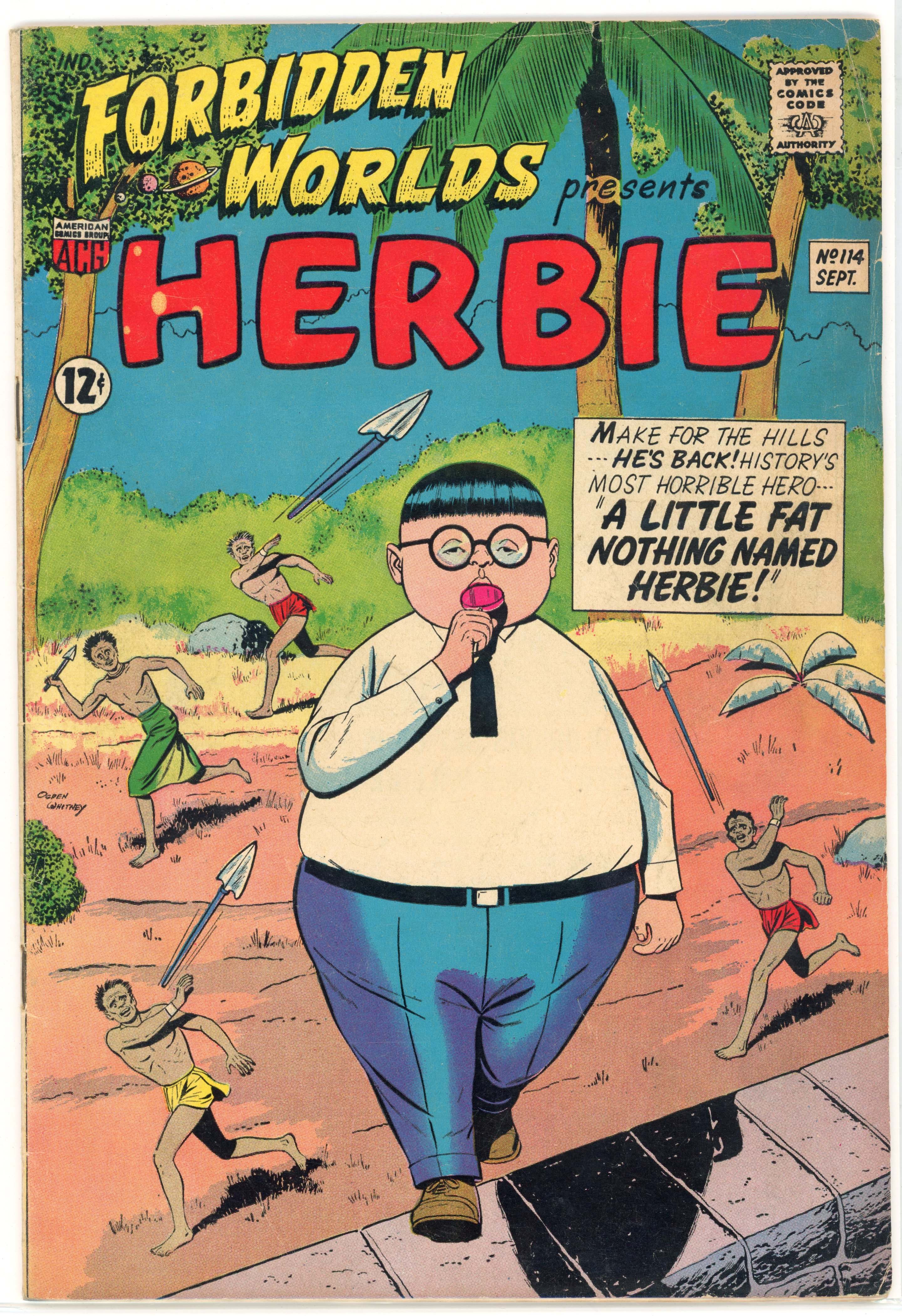 Forbidden Worlds Presents #114 (ACG, 1963) First Herbie cover
