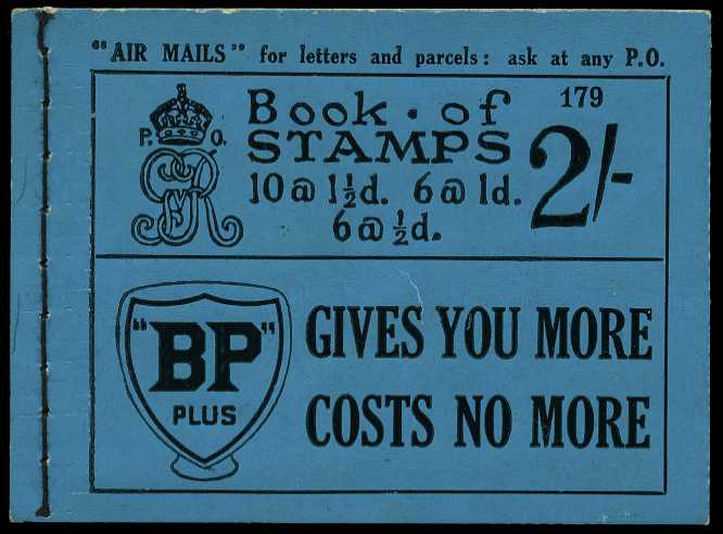 1931 (November) 2/- booklet (#179), perfs good...