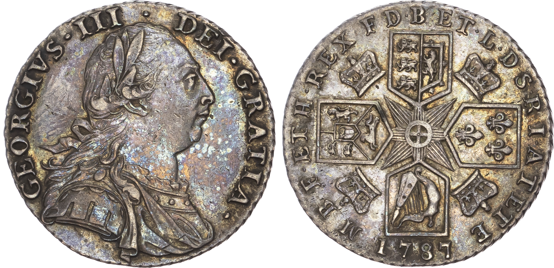 George III (1760-1820) Shilling, 1787, early coinages.
