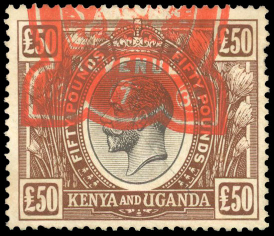 KUT £50 fiscally used SG 103