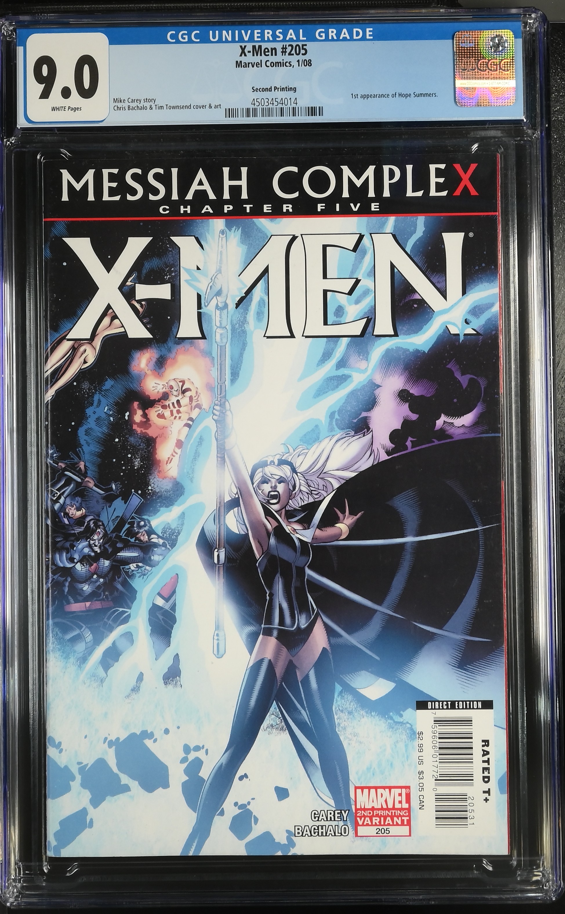 X-Men #205 (Marvel Comics 2008) CGC 9.0 Second Print