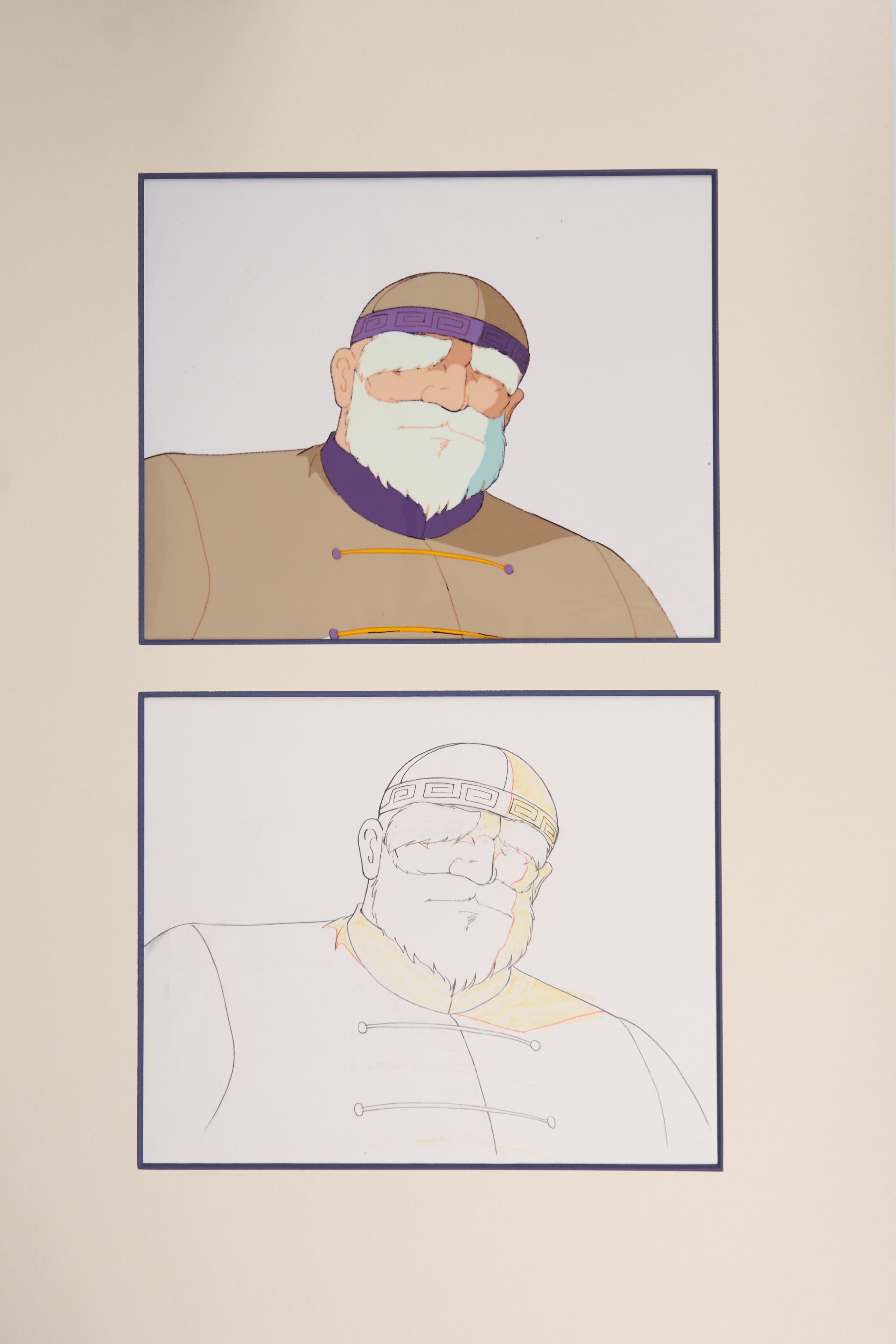 Tatakae!! Ramenman Original Chén Zōngmíng Animation Cel And Drawing (Toei Animation, 1988) Total 2