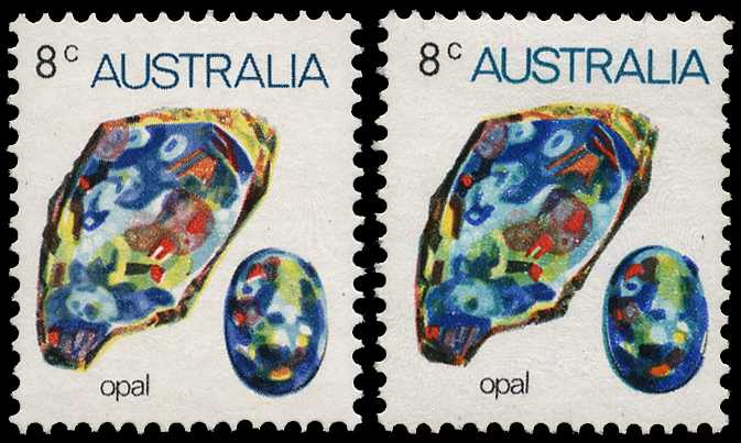 1973-79 8ct 'Opal' showing variety...