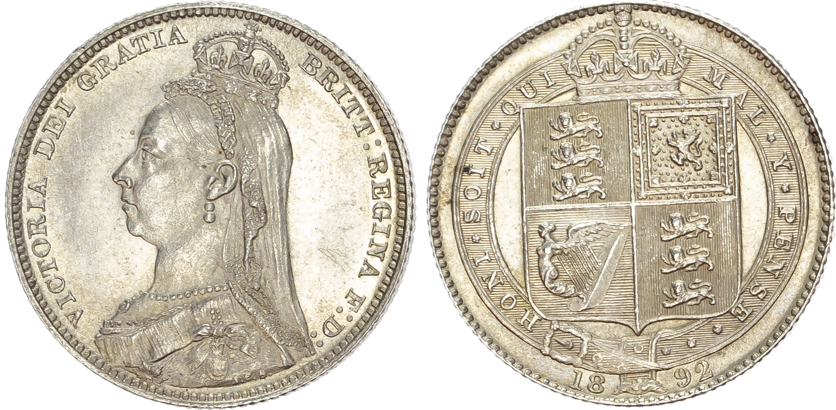 Victoria (1837-1901), Shilling, 1892