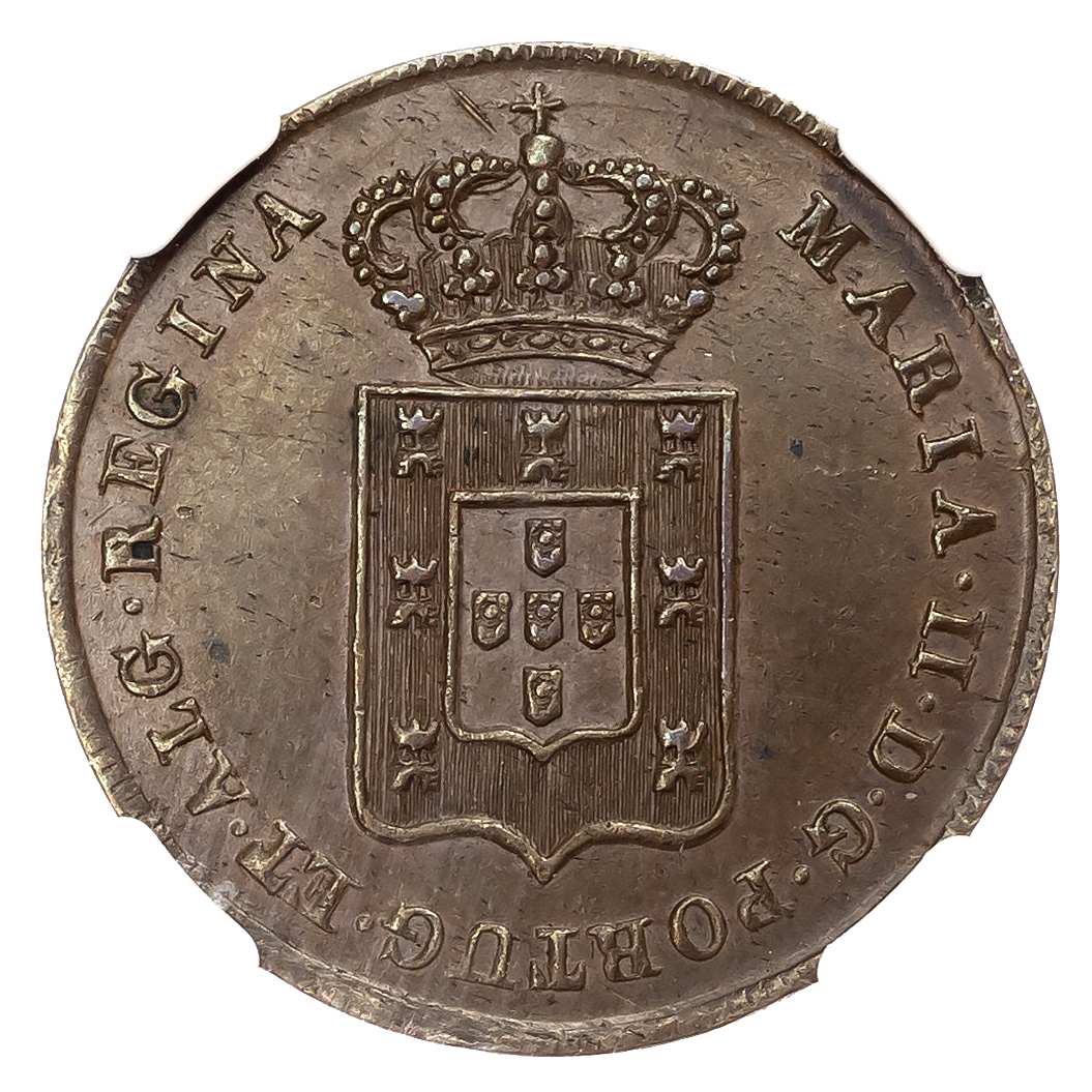 Mozambique, Portuguese Colonial. Maria II CU 20 Reis.1840. 