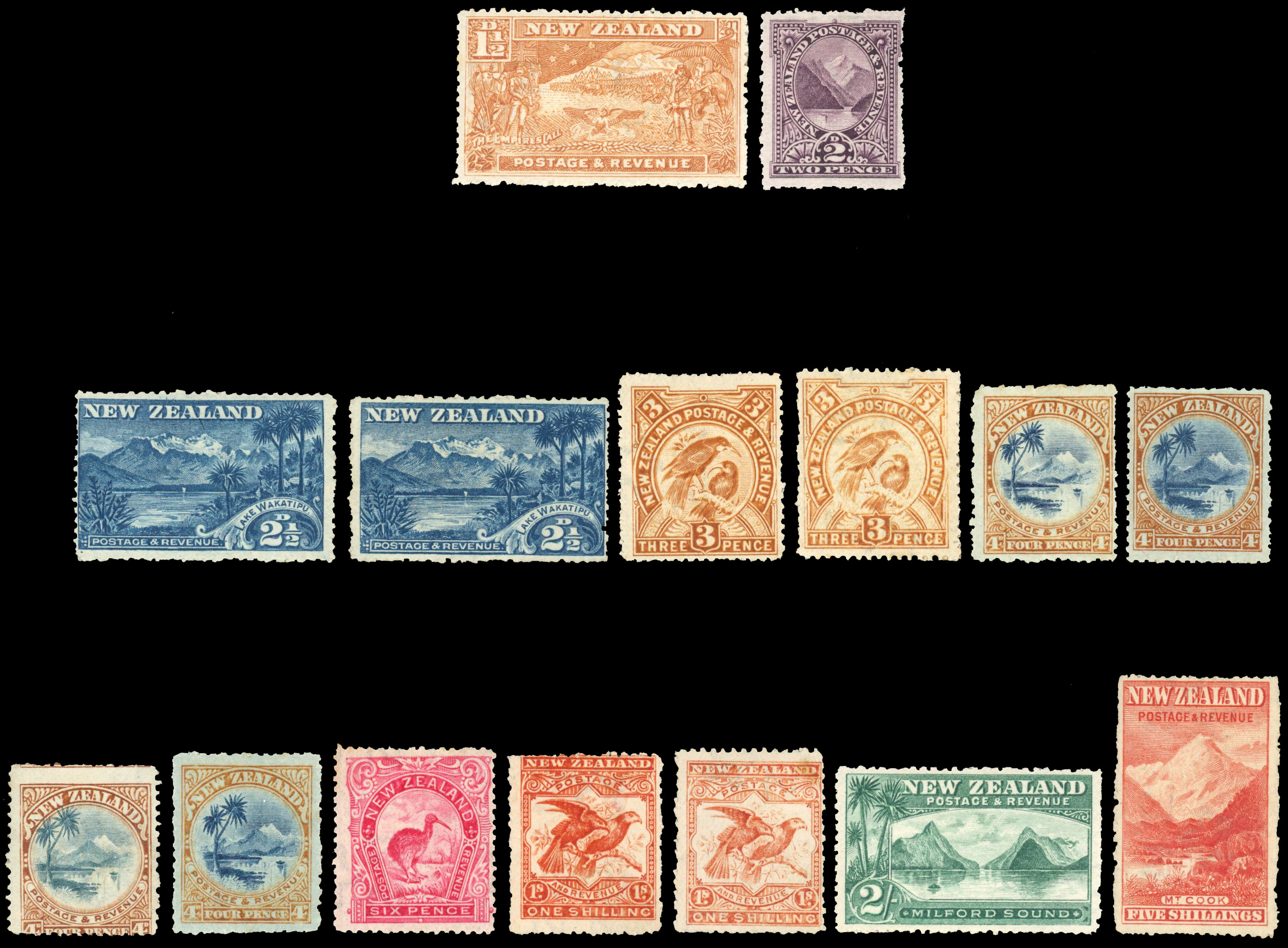 NZ SG 318/329 group mint