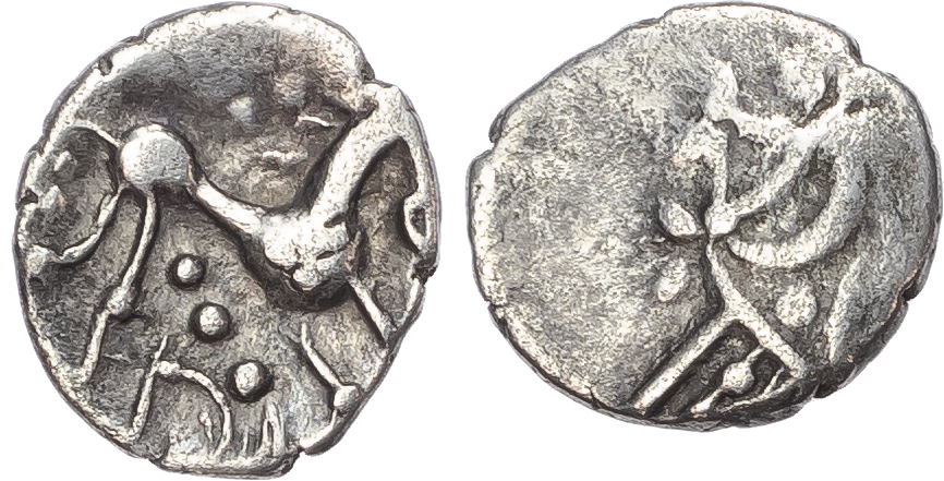 Iceni, Ecen (c. AD 10-43) AR Unit, ‘Ecen Edn’ type, 1.06g. 