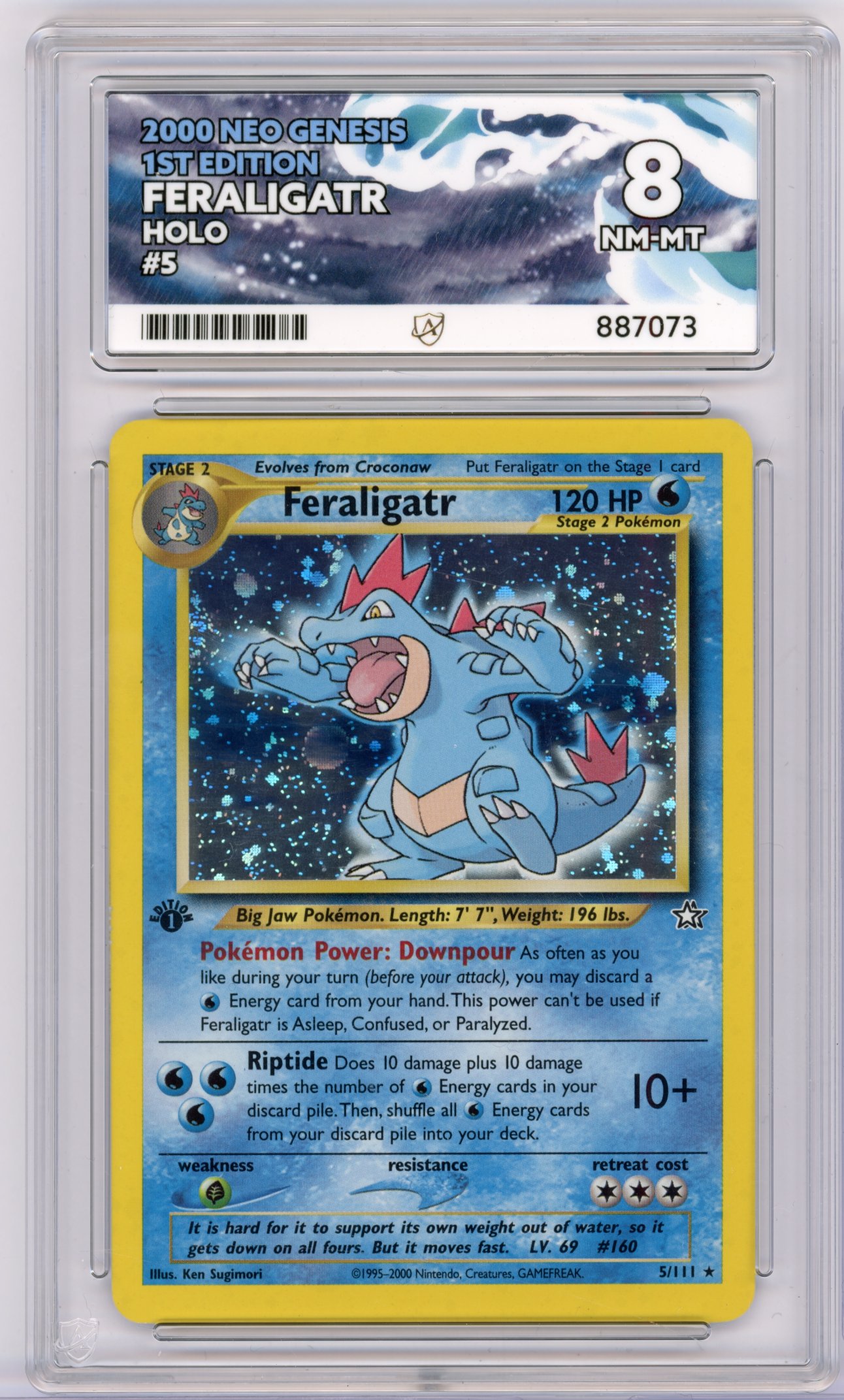 ACE 8 Feraligatr #5 Holo 1st Edition Neo Genesis
