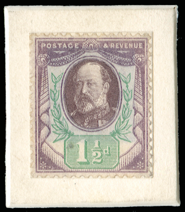 GB SG221var 1901 1½d Composite “Paste Up“ essay series A.