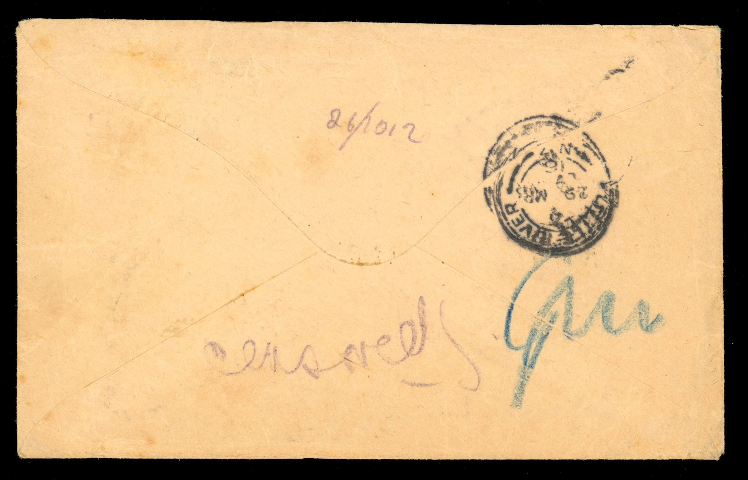 New Zealand WWI two stampless covers