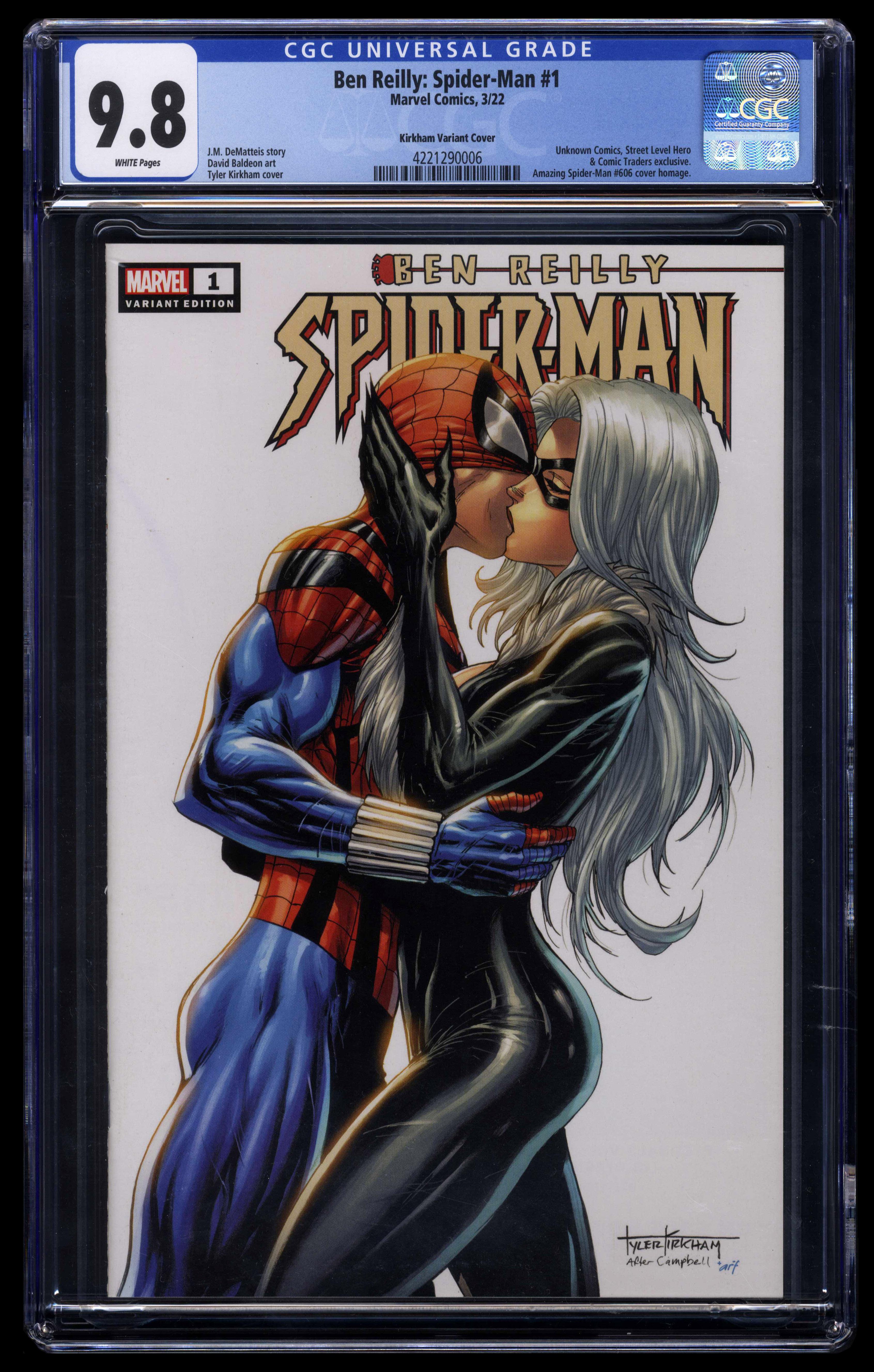 Ben Reilly Spider-Man #1 (Marvel Comics 2022) CGC 9.8 Tyler Kirkham
