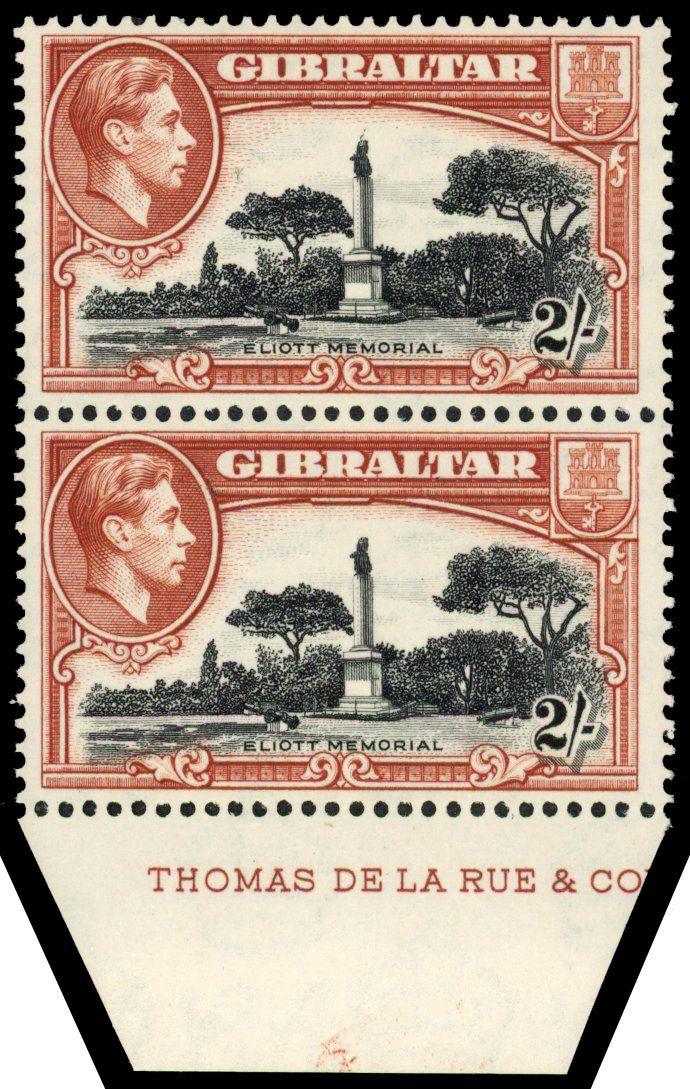 Gibraltar SG 128bb pair mint