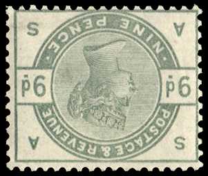 1883 9d dull green (Wmk. Sideways-inverted)....