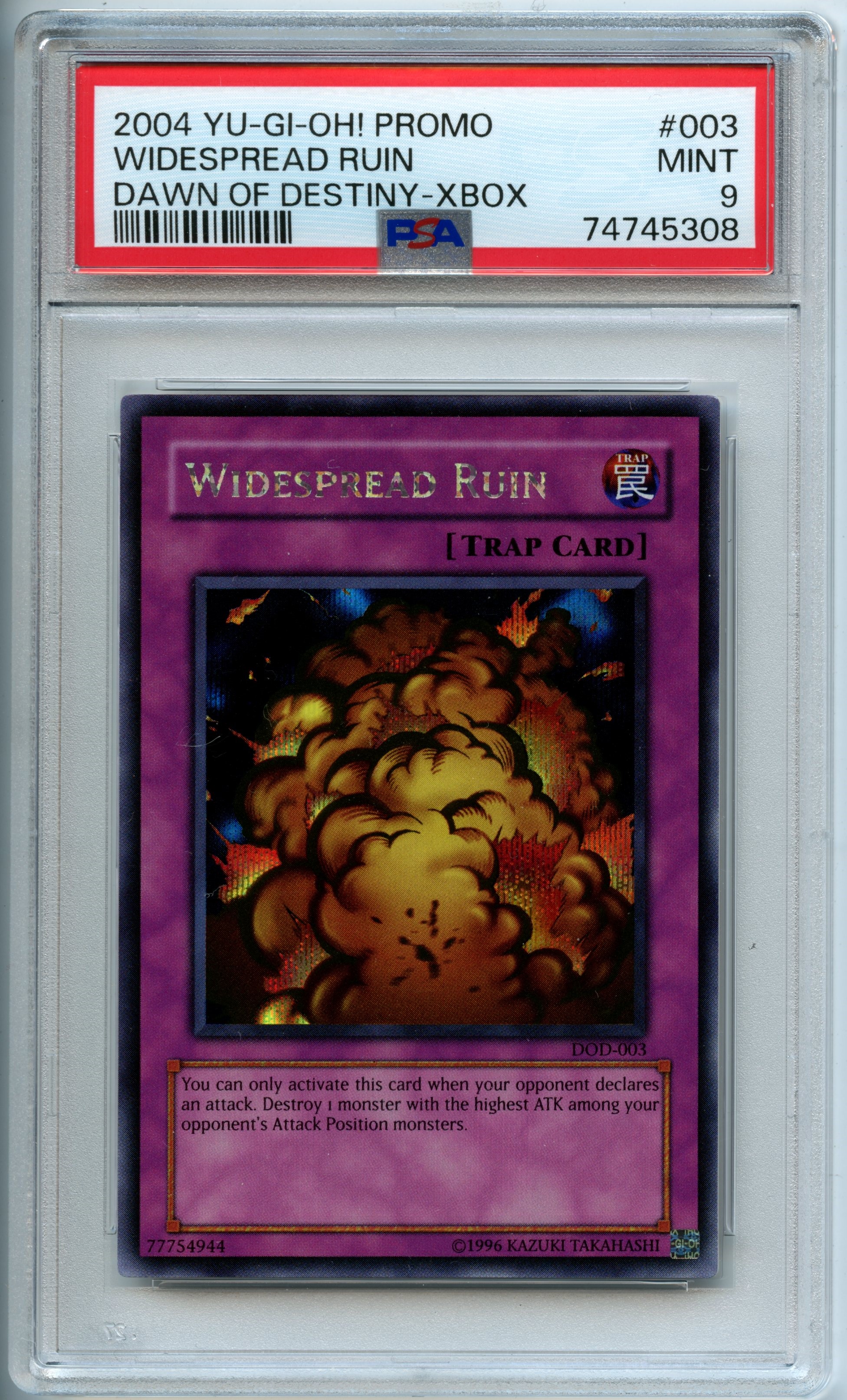 Yu-Gi-Oh! - Widespread Ruin   - Dawn of Destiny - Xbox - PSA 9 