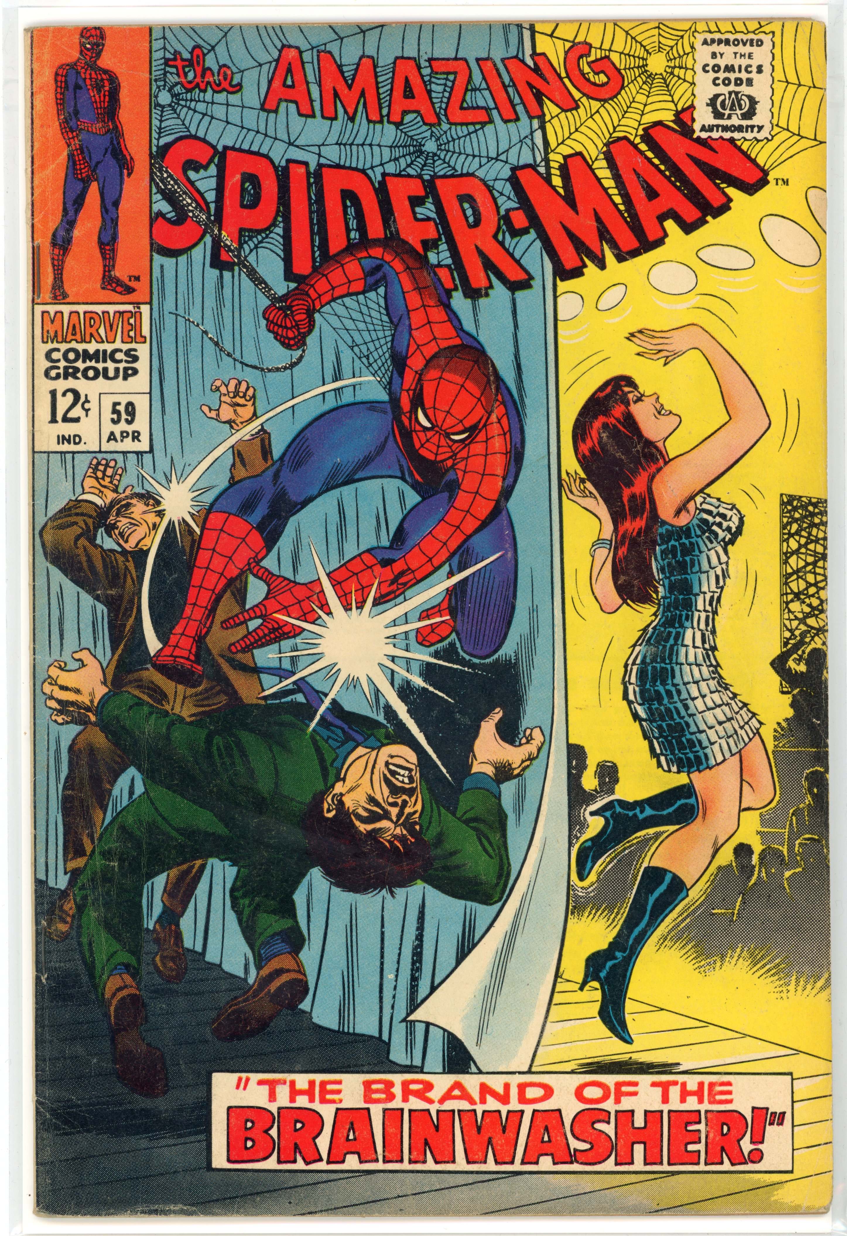 Amazing Spider-Man #59 (Marvel Comics, 1968) First cover appearance of Mary Jane Watson