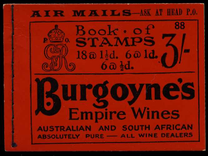 1925 (December) 3/- booklet (#88), perfs...