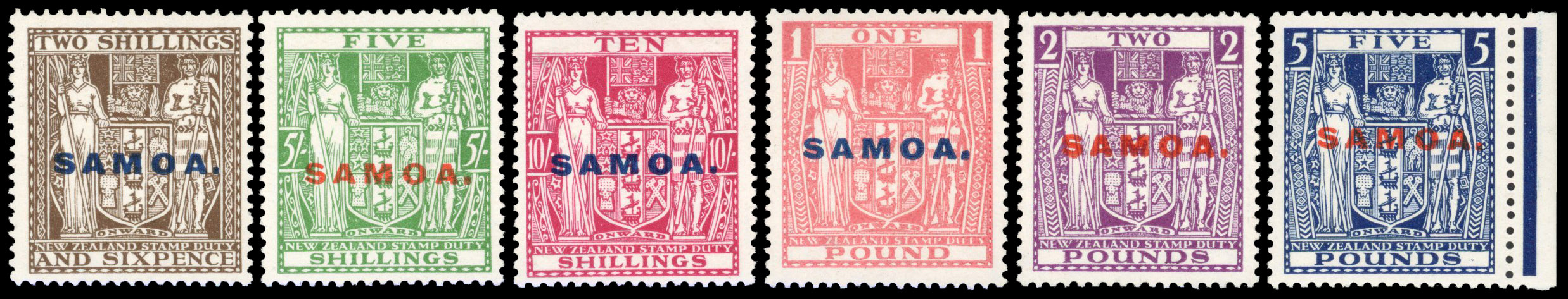 Samoa 1932 set of 6 to £5