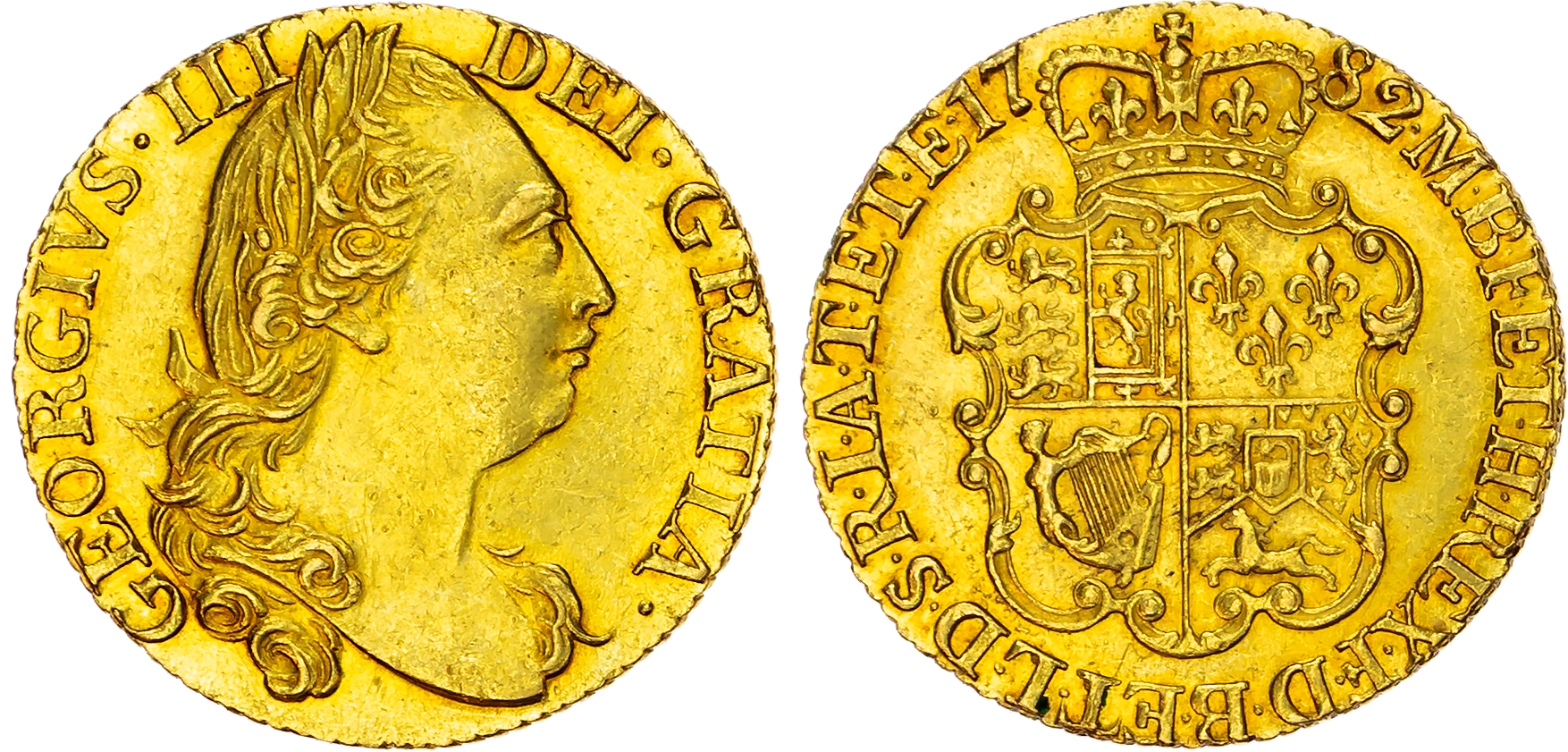 George III (1760-1820), Guinea, 1782.