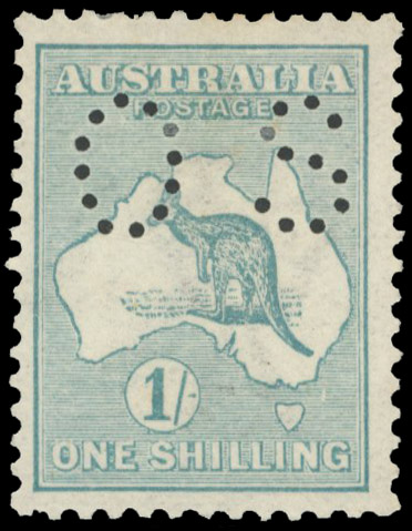 Australia 1914 official 1s emerald