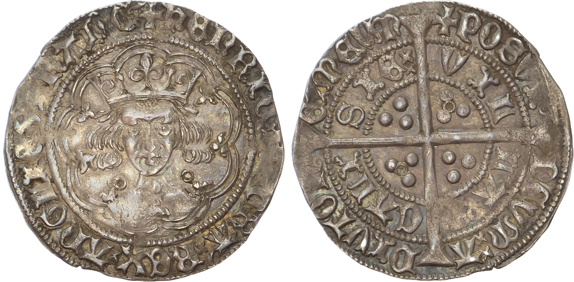 Henry VI (First reign, 1422-1461), AR Groat, Annulet issue.